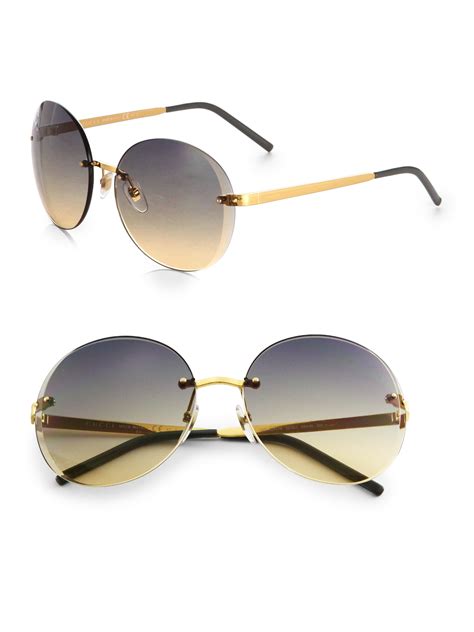 gucci rimless gradient sunglasses|Gucci vintage round sunglasses.